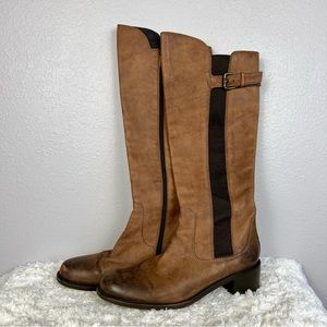 Donald J. Pliner Leather Riding Boots - Size 8